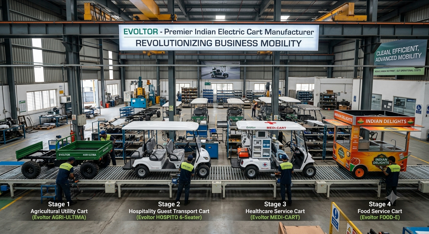 Evoltor electric cart manufacturing facility India